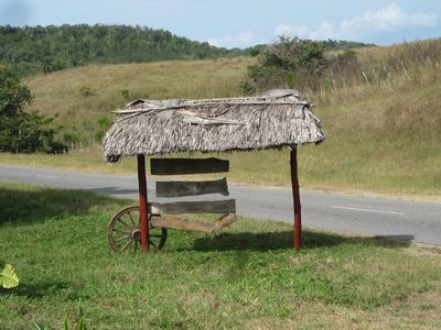 A rest stop on the country road over to Trinidad